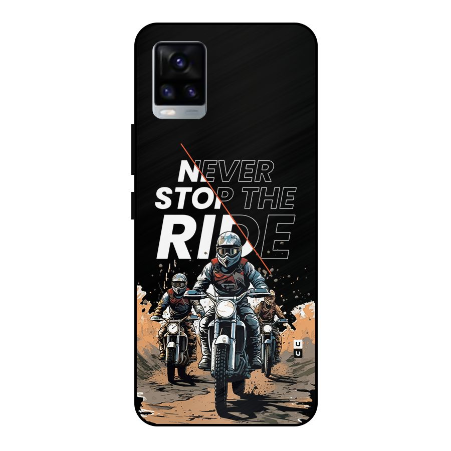 Never Stop ride Metal Back Case for Vivo V20