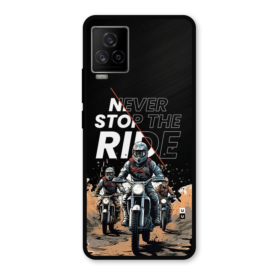 Never Stop ride Metal Back Case for iQOO 7 Legend 5G