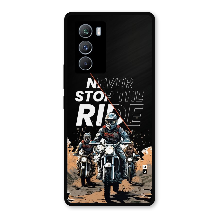 Never Stop ride Metal Back Case for iQOO 9 SE