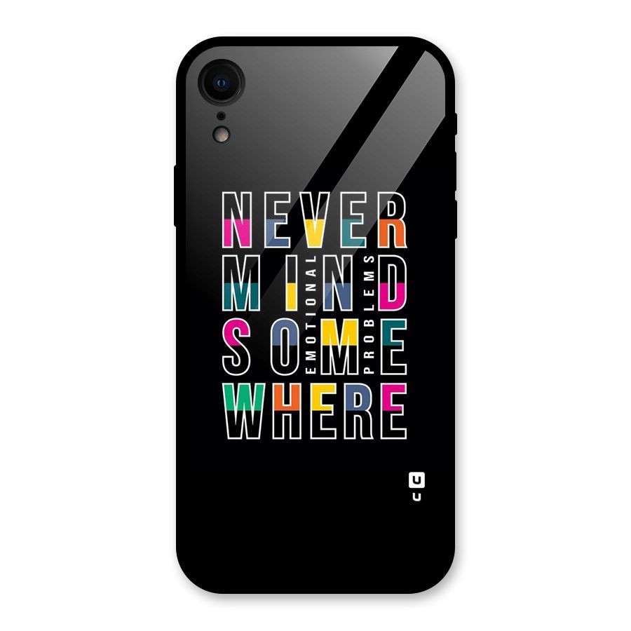 Nevermind Somewhere Glass Back Case for iPhone XR