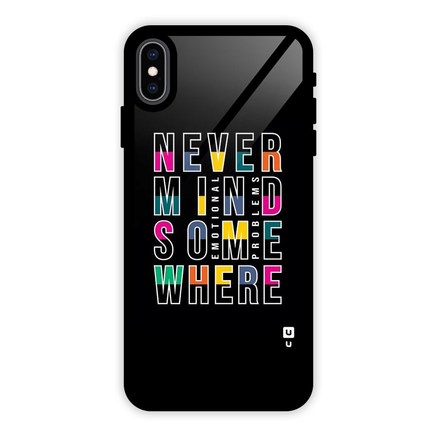 Nevermind Somewhere Glass Back Case for iPhone XS Max