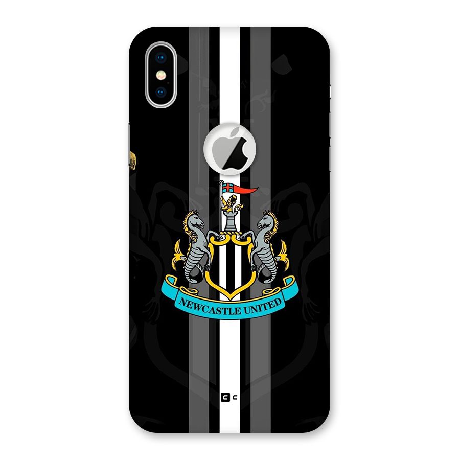 New Castle United Back Case for iPhone XS Logo Cut