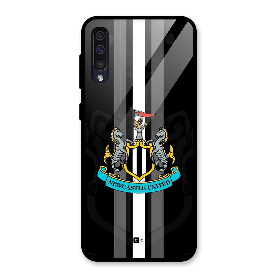 New Castle United Glass Back Case for Galaxy A50s