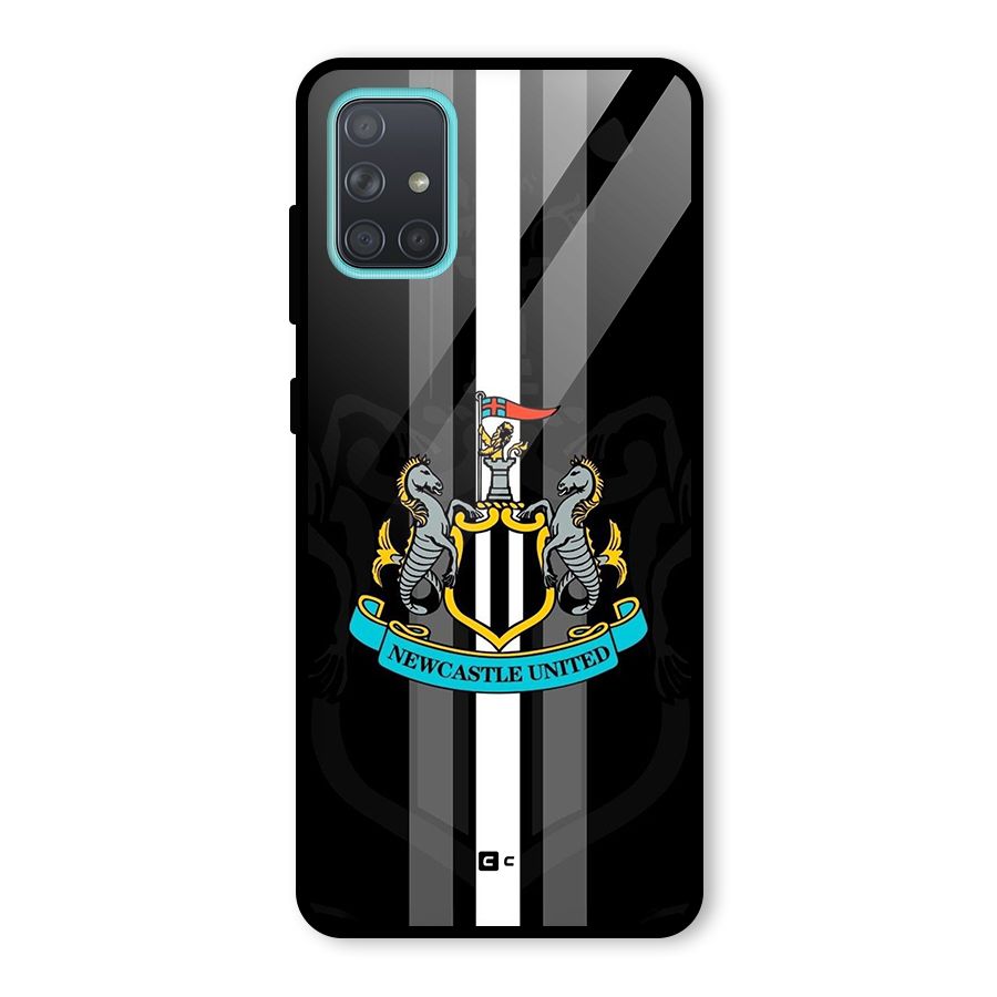 New Castle United Glass Back Case for Galaxy A71