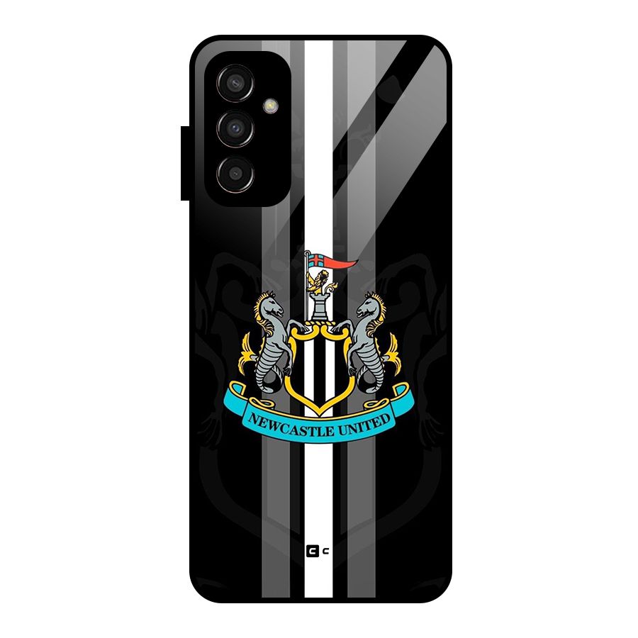 New Castle United Glass Back Case for Galaxy F13