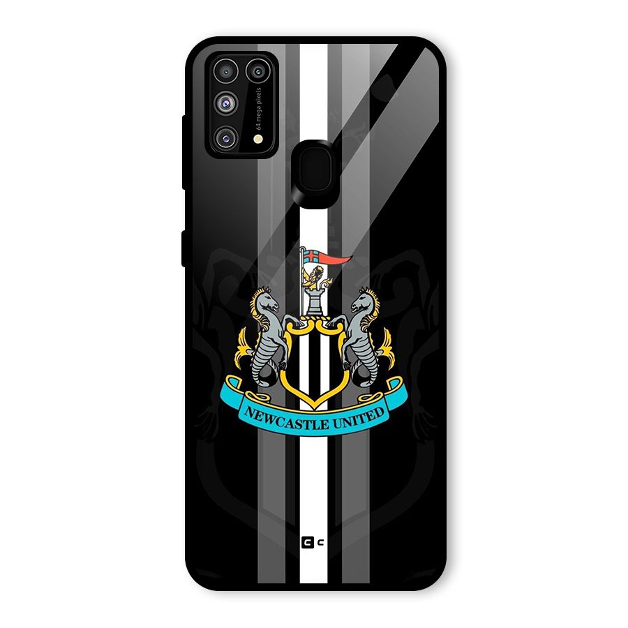 New Castle United Glass Back Case for Galaxy F41