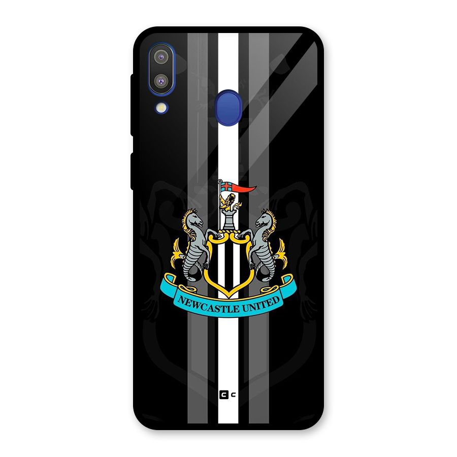 New Castle United Glass Back Case for Galaxy M20