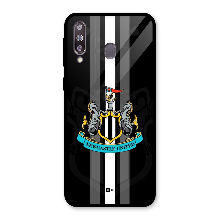 New Castle United Glass Back Case for Galaxy M30