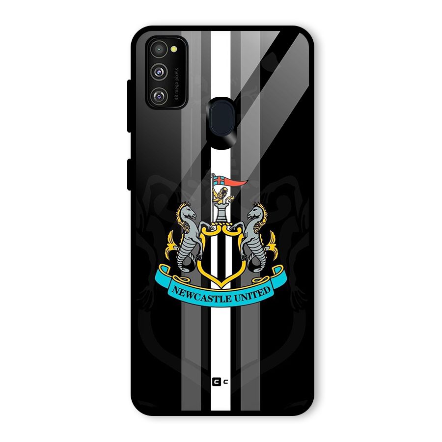 New Castle United Glass Back Case for Galaxy M30s