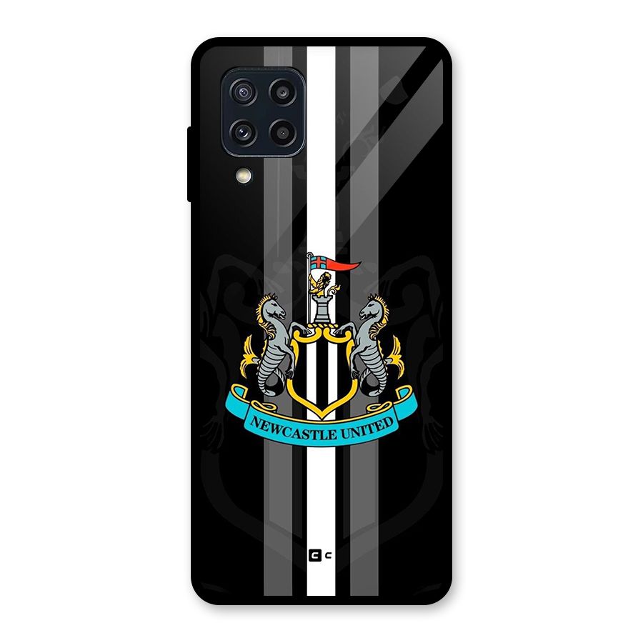 New Castle United Glass Back Case for Galaxy M32