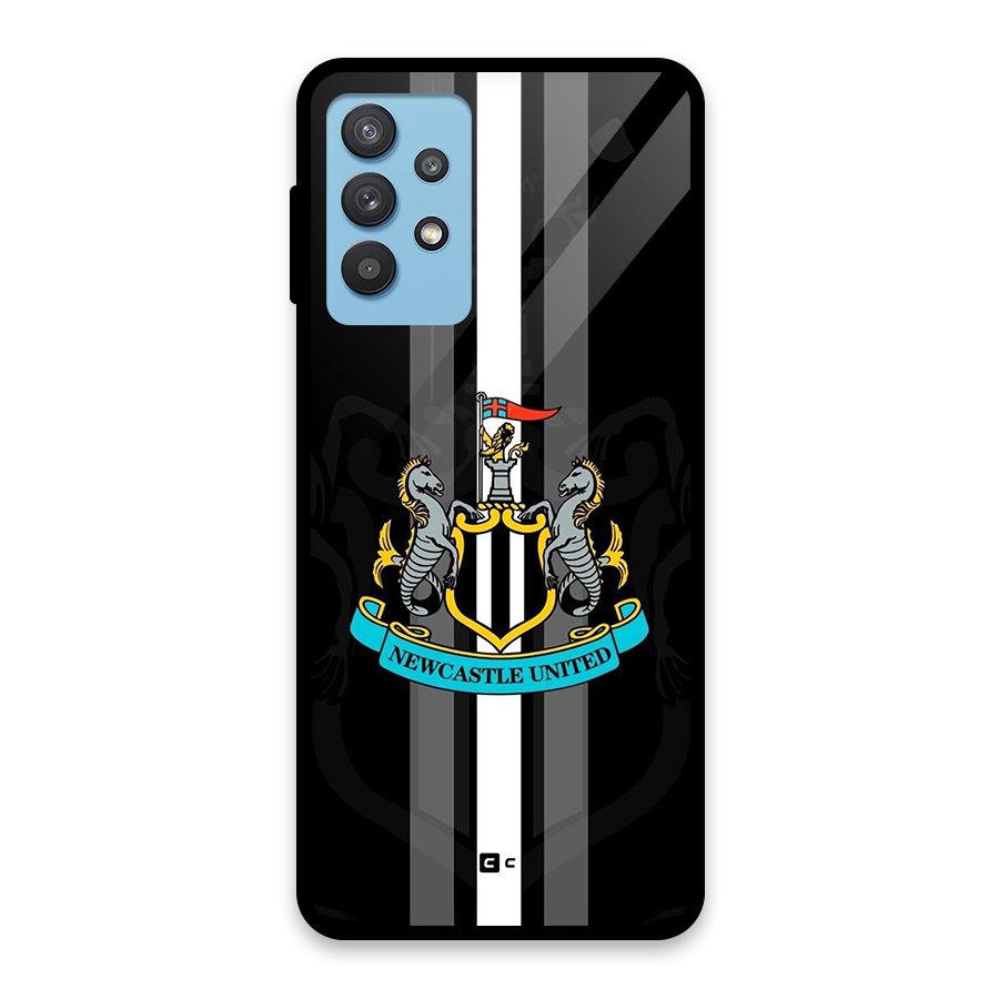 New Castle United Glass Back Case for Galaxy M32 5G