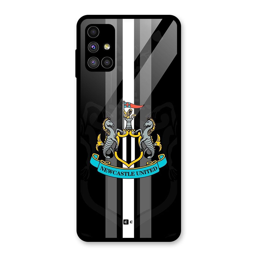 New Castle United Glass Back Case for Galaxy M51