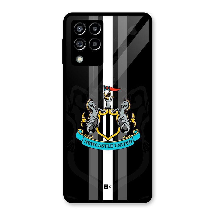 New Castle United Glass Back Case for Galaxy M53 5G
