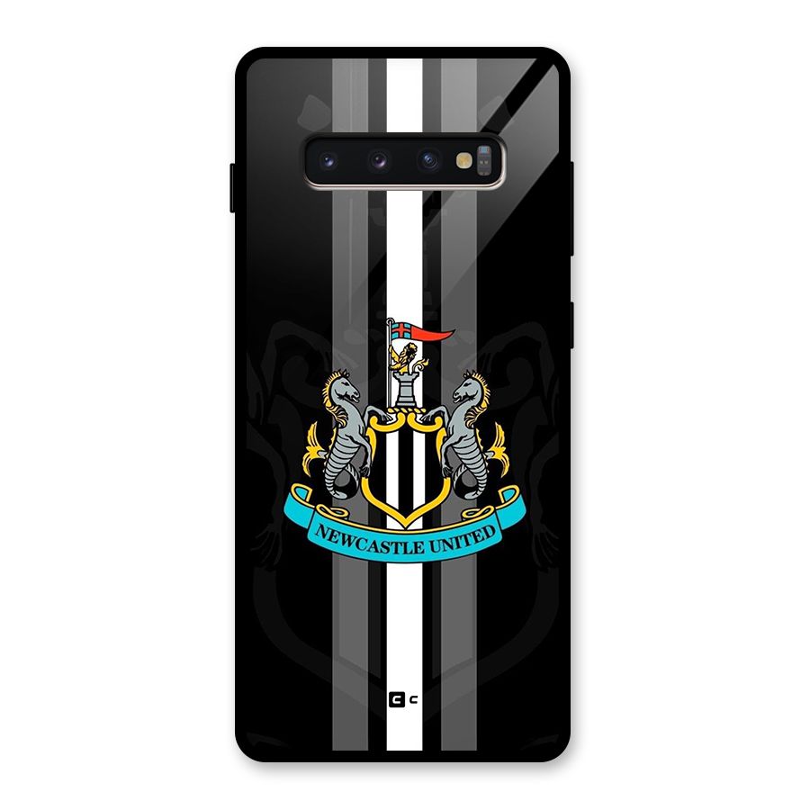 New Castle United Glass Back Case for Galaxy S10 Plus