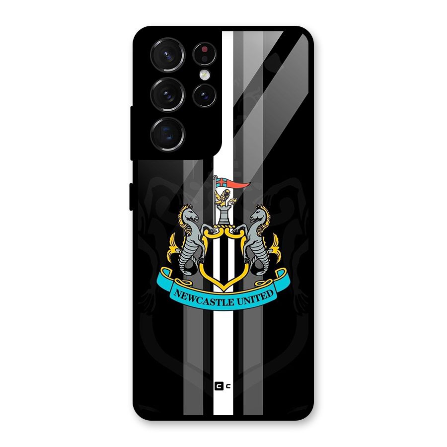 New Castle United Glass Back Case for Galaxy S21 Ultra 5G