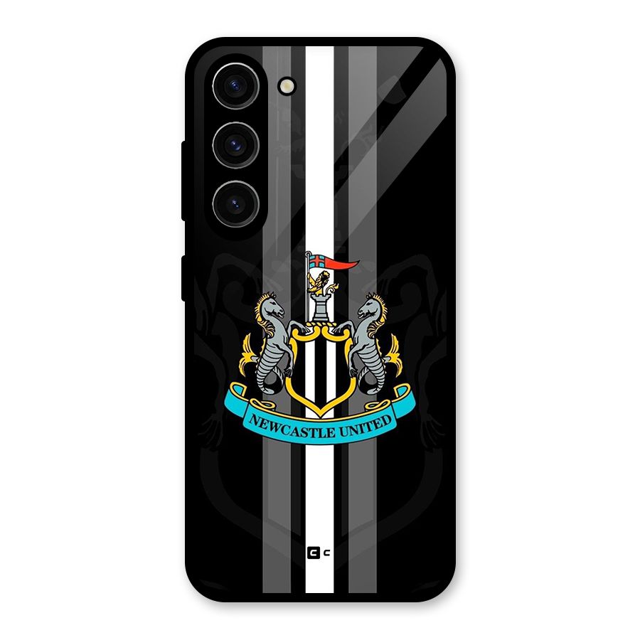 New Castle United Glass Back Case for Galaxy S23