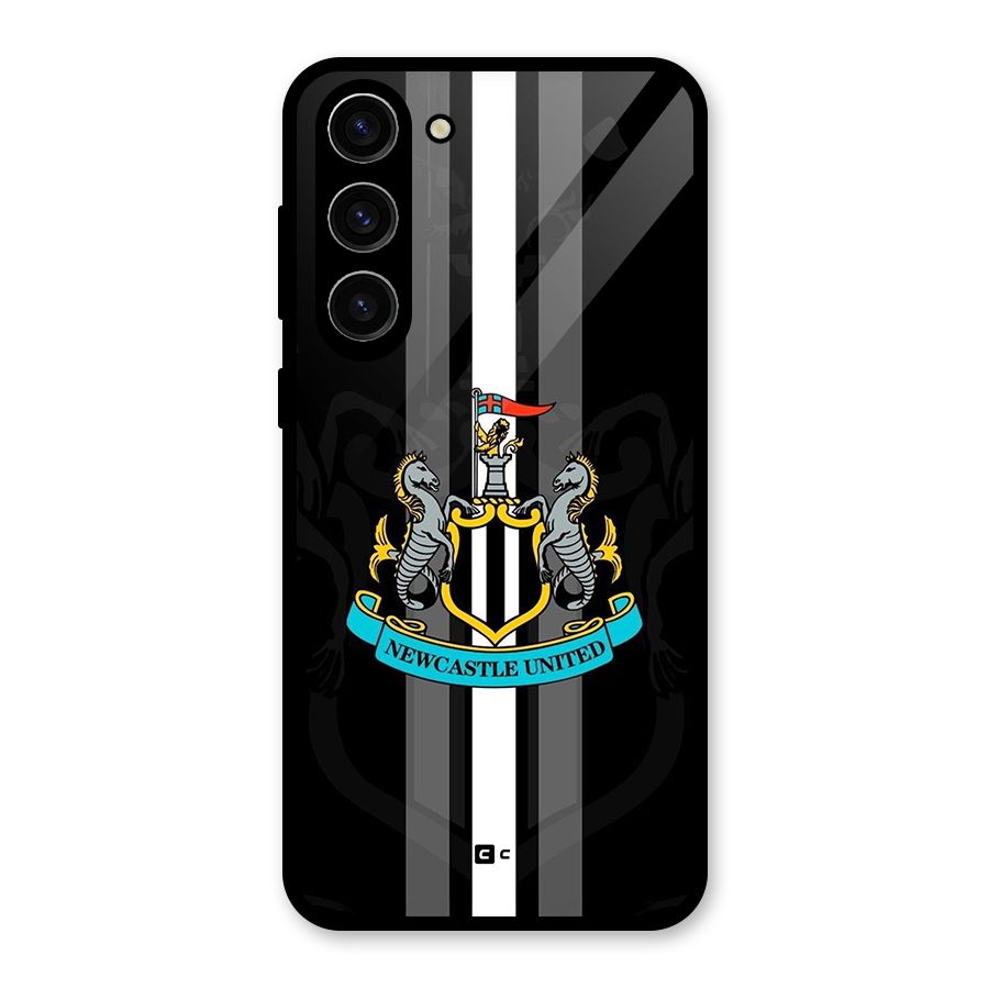 New Castle United Glass Back Case for Galaxy S23 Plus