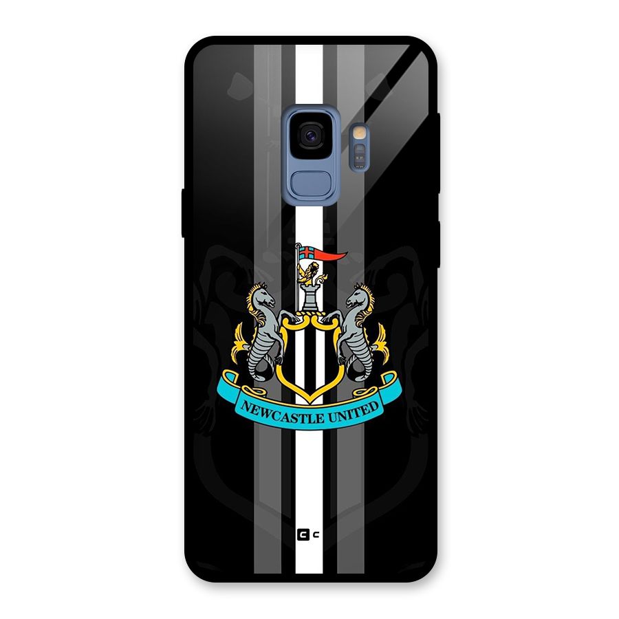 New Castle United Glass Back Case for Galaxy S9