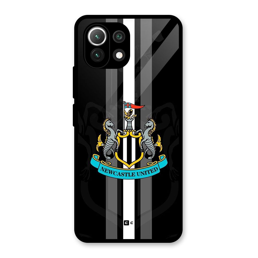 New Castle United Glass Back Case for Mi 11 Lite