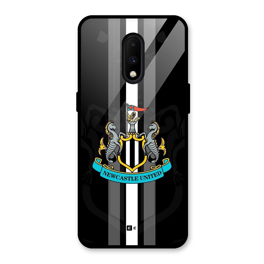 New Castle United Glass Back Case for OnePlus 7