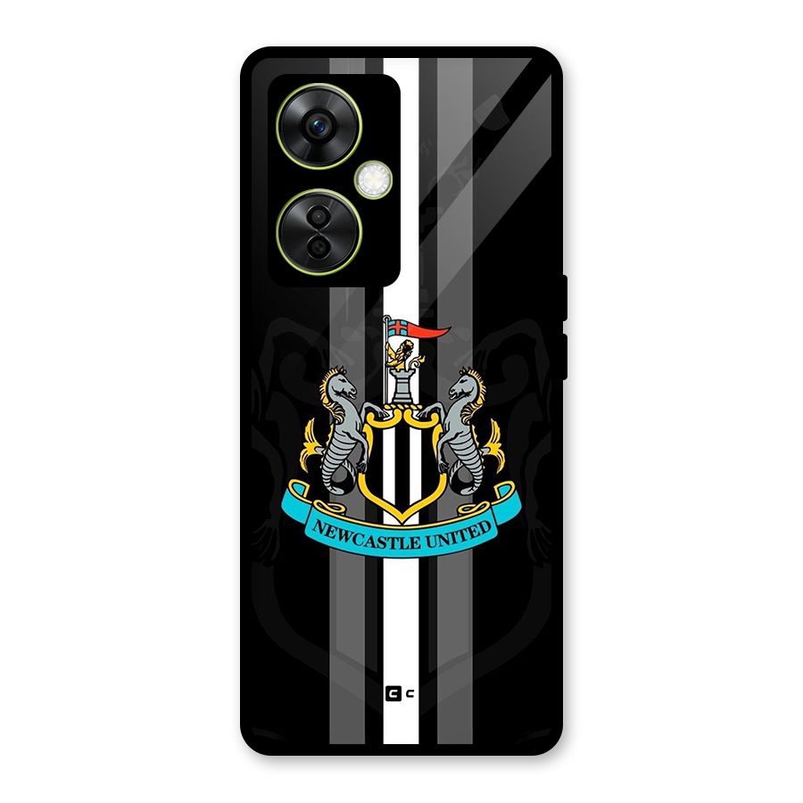 New Castle United Glass Back Case for OnePlus Nord CE 3 Lite