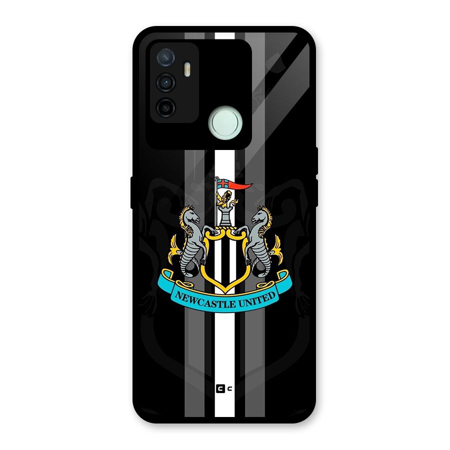 New Castle United Glass Back Case for Oppo A53