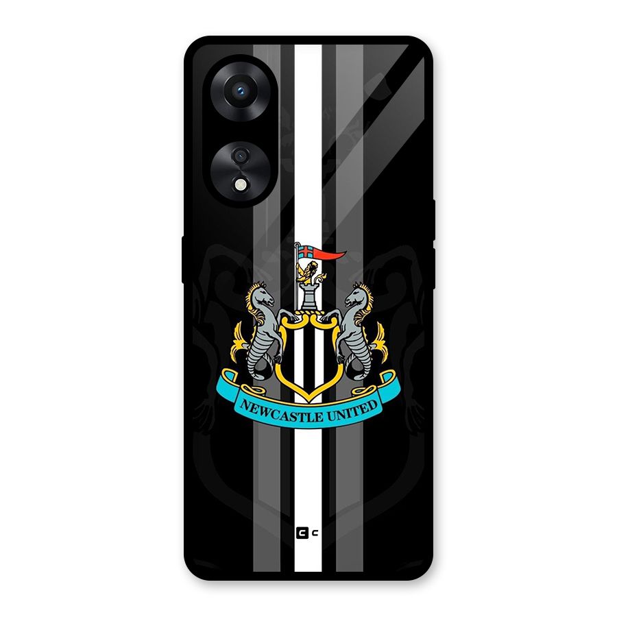 New Castle United Glass Back Case for Oppo A78
