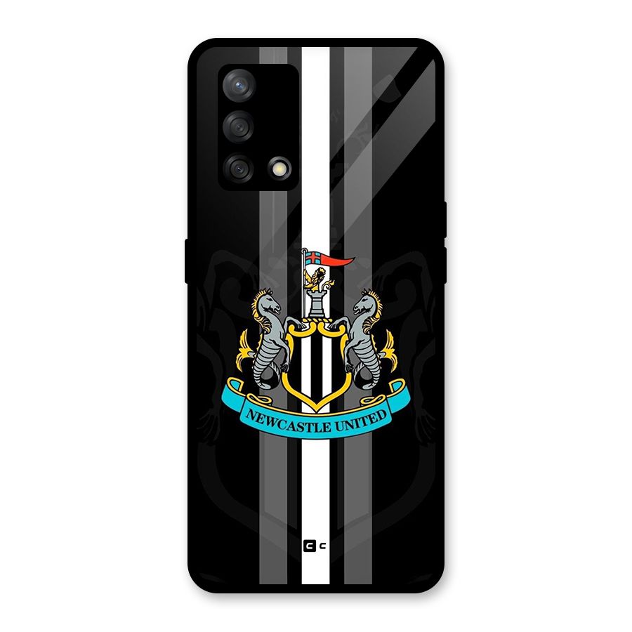 New Castle United Glass Back Case for Oppo F19