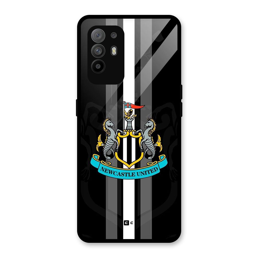 New Castle United Glass Back Case for Oppo F19 Pro Plus 5G