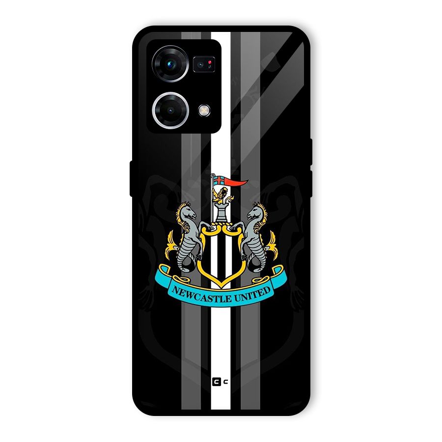 New Castle United Glass Back Case for Oppo F21s Pro 4G