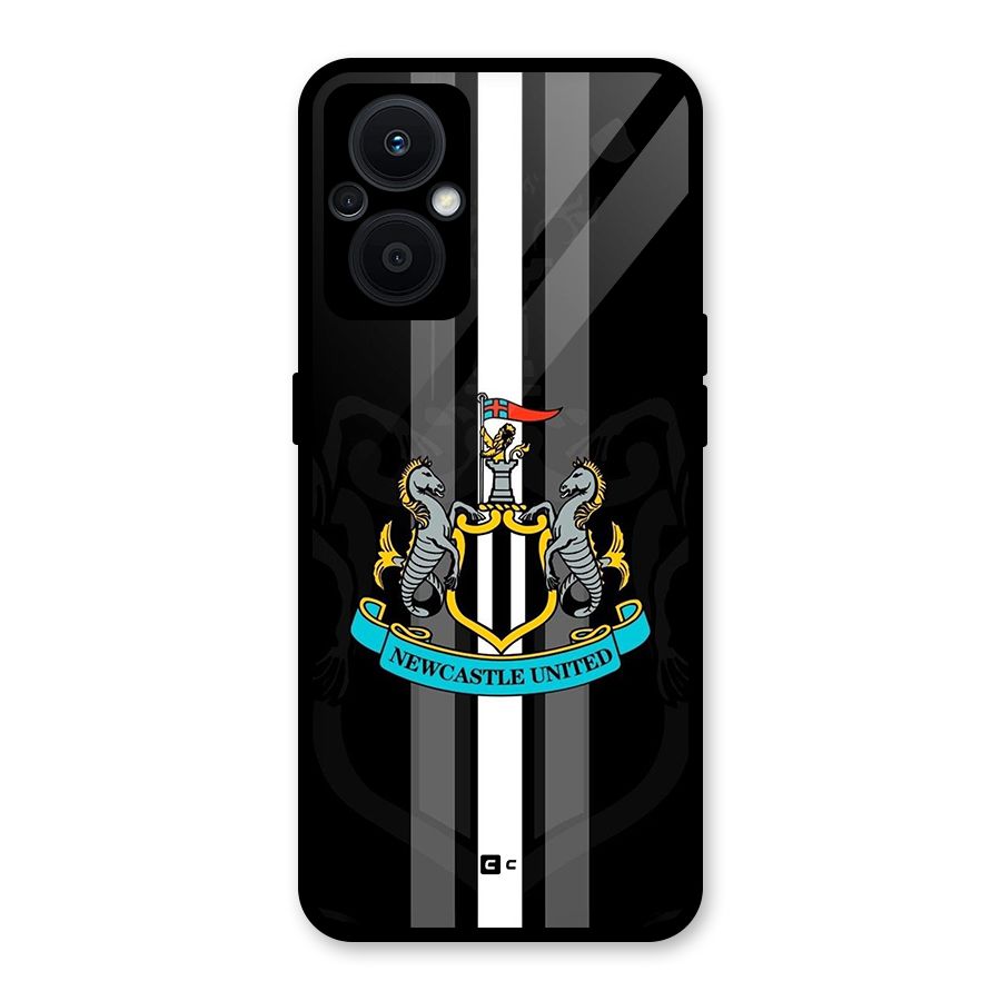 New Castle United Glass Back Case for Oppo F21s Pro 5G