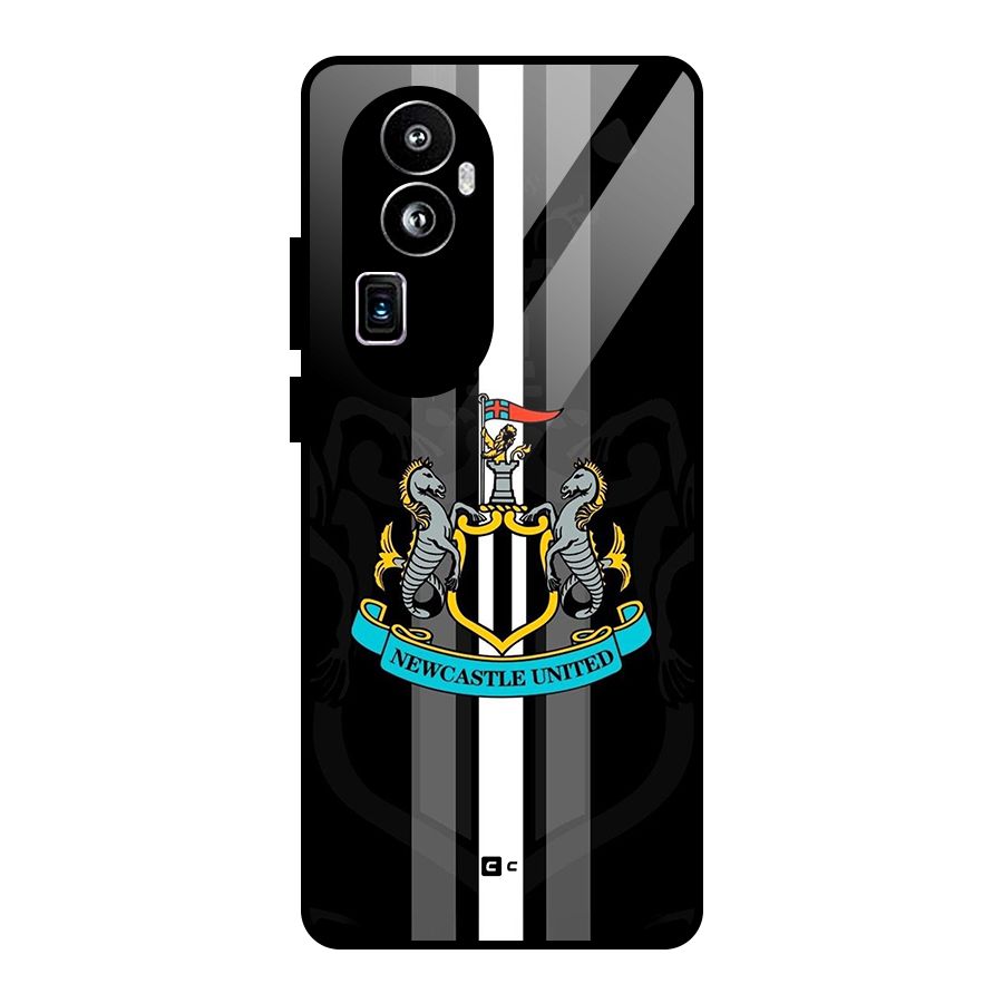 New Castle United Glass Back Case for Oppo Reno10 Pro Plus