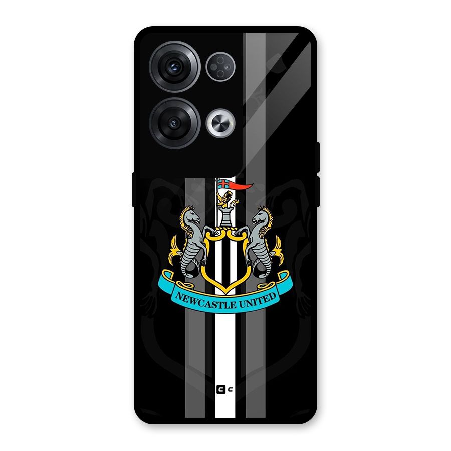 New Castle United Glass Back Case for Oppo Reno8 Pro 5G