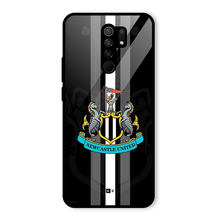 New Castle United Glass Back Case for Poco M2