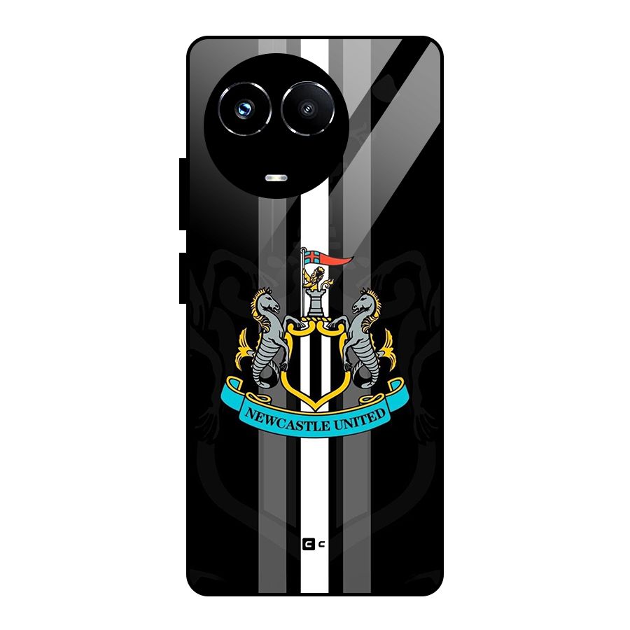 New Castle United Glass Back Case for Realme 11X