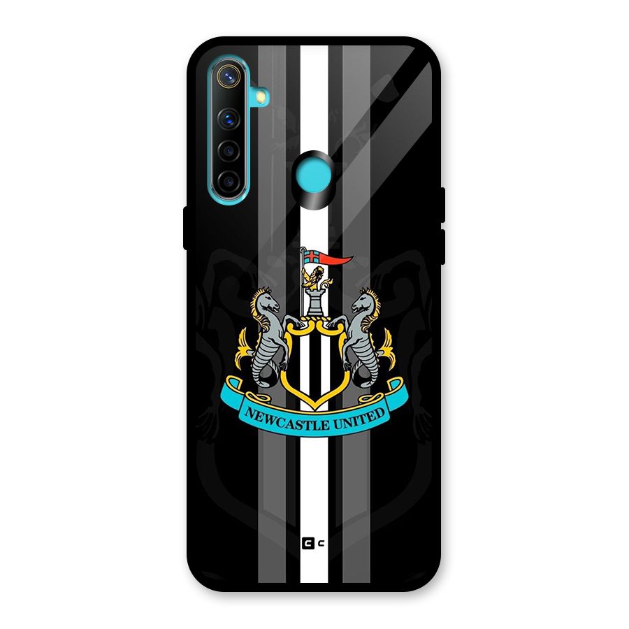 New Castle United Glass Back Case for Realme 5i