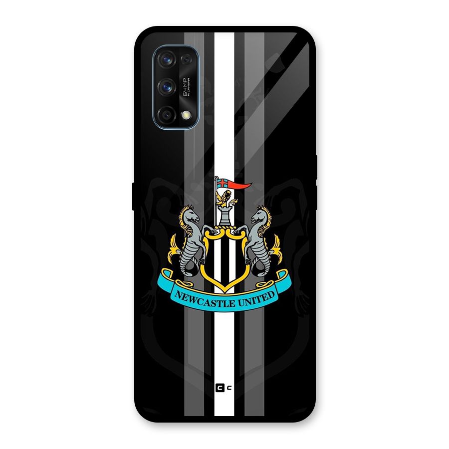 New Castle United Glass Back Case for Realme 7 Pro