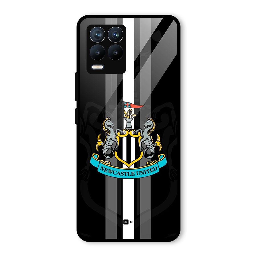 New Castle United Glass Back Case for Realme 8