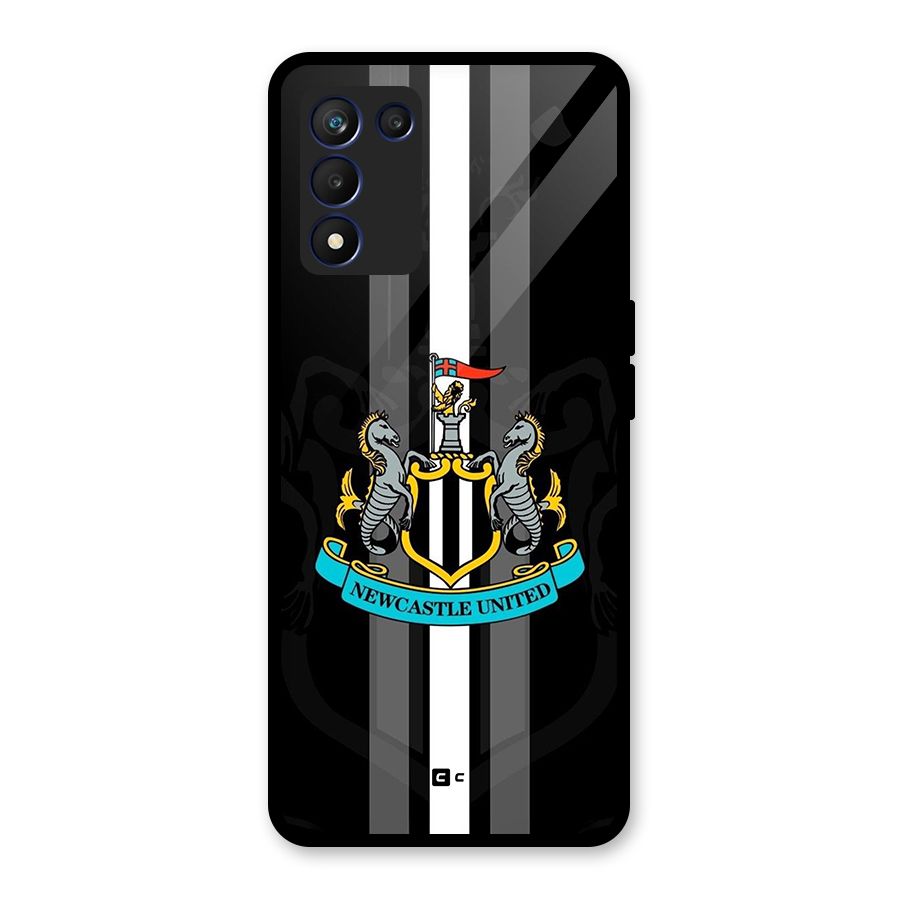 New Castle United Glass Back Case for Realme 9 5G Speed