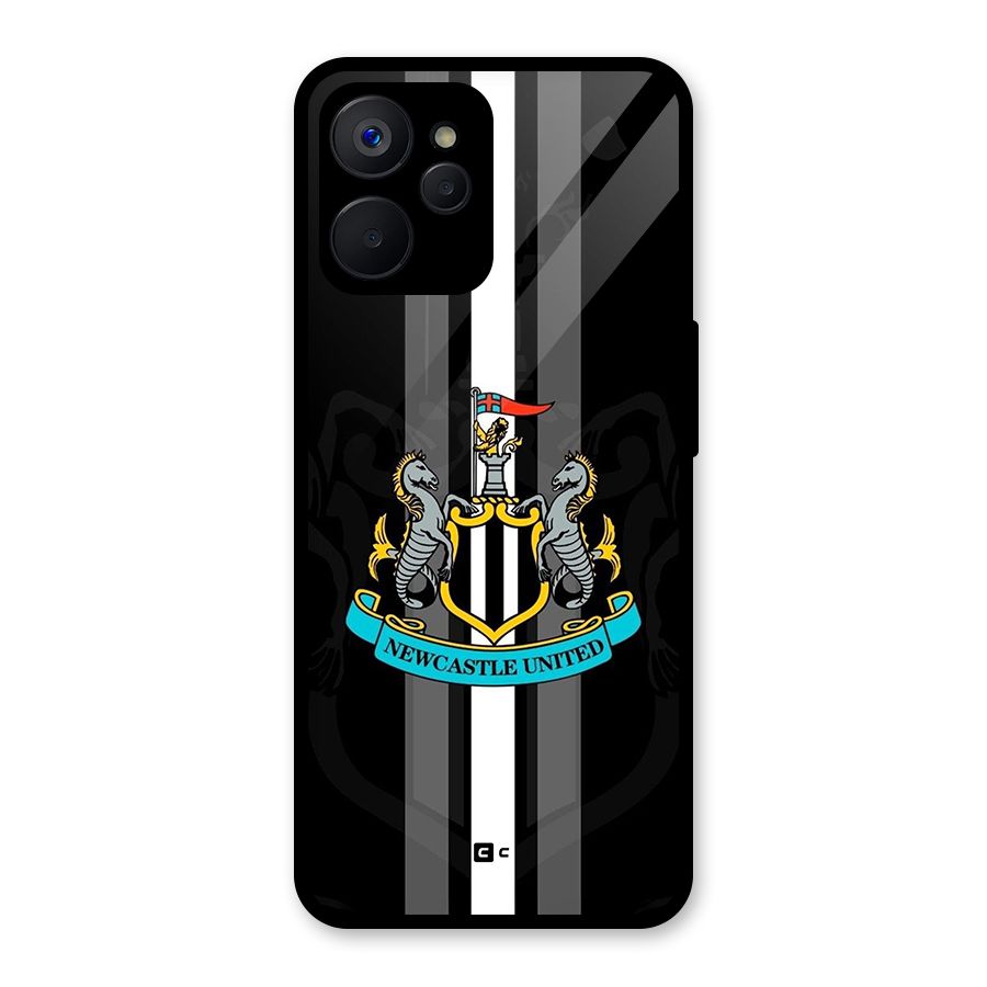 New Castle United Glass Back Case for Realme 9i 5G