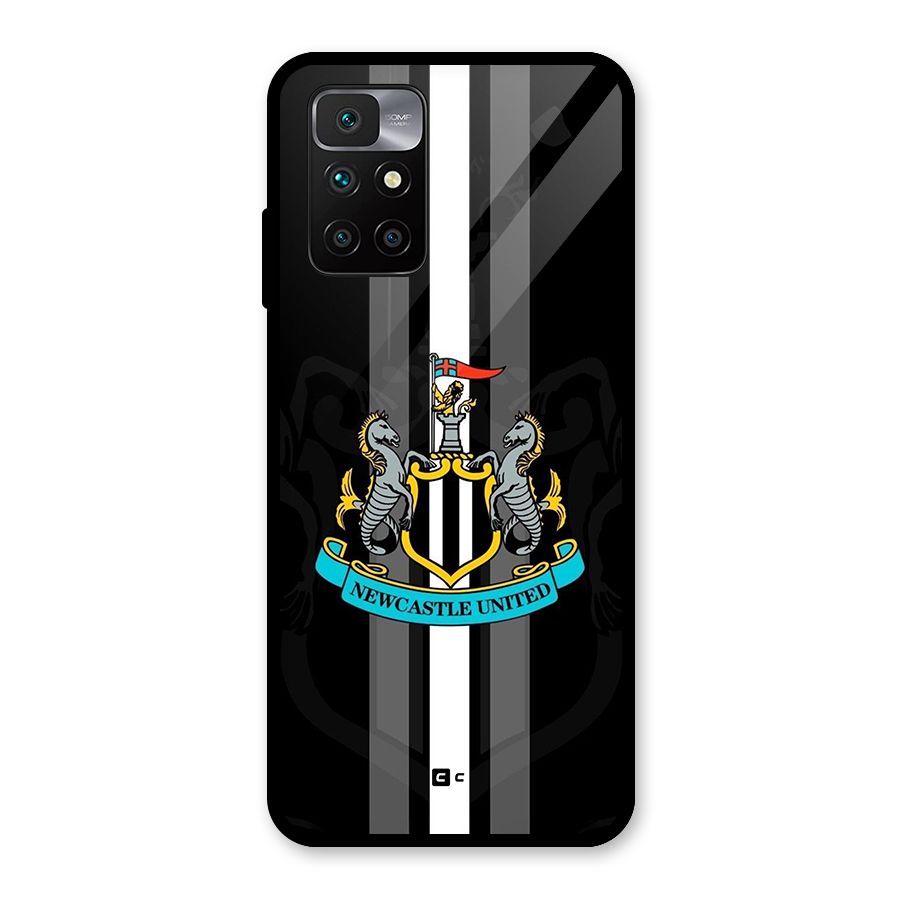 New Castle United Glass Back Case for Redmi 10 Prime