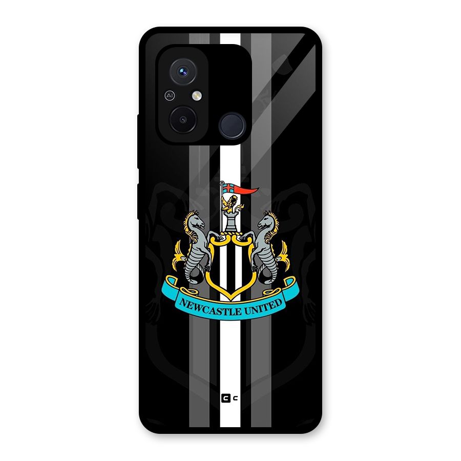 New Castle United Glass Back Case for Redmi 12C