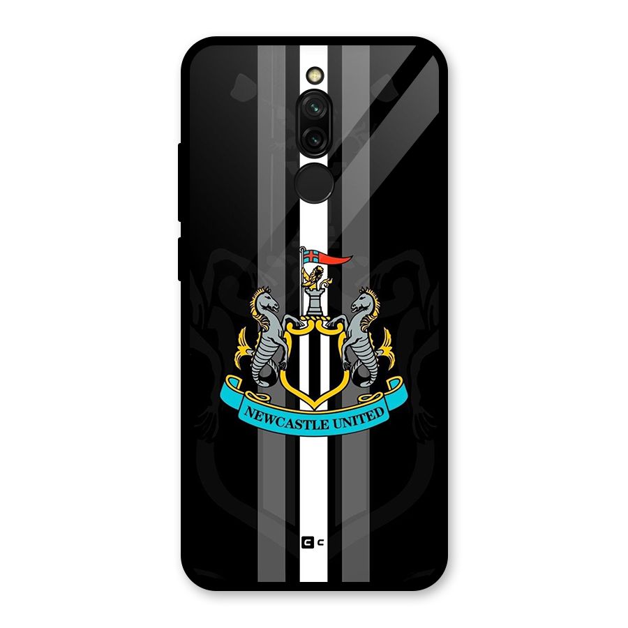 New Castle United Glass Back Case for Redmi 8