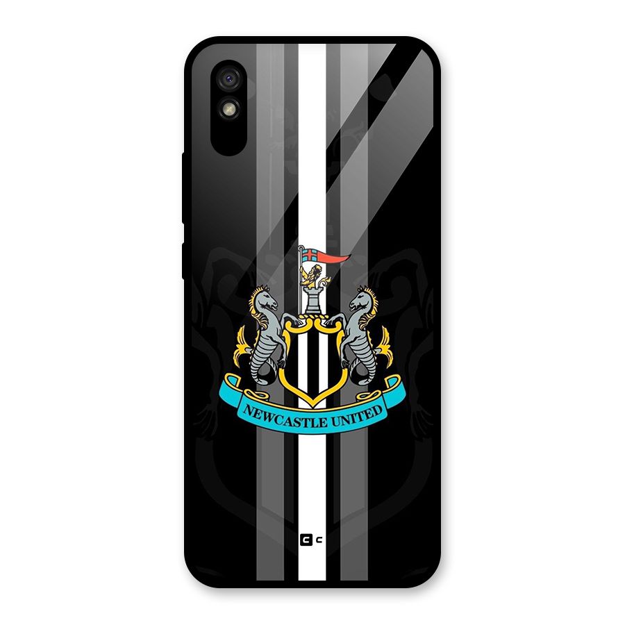 New Castle United Glass Back Case for Redmi 9i