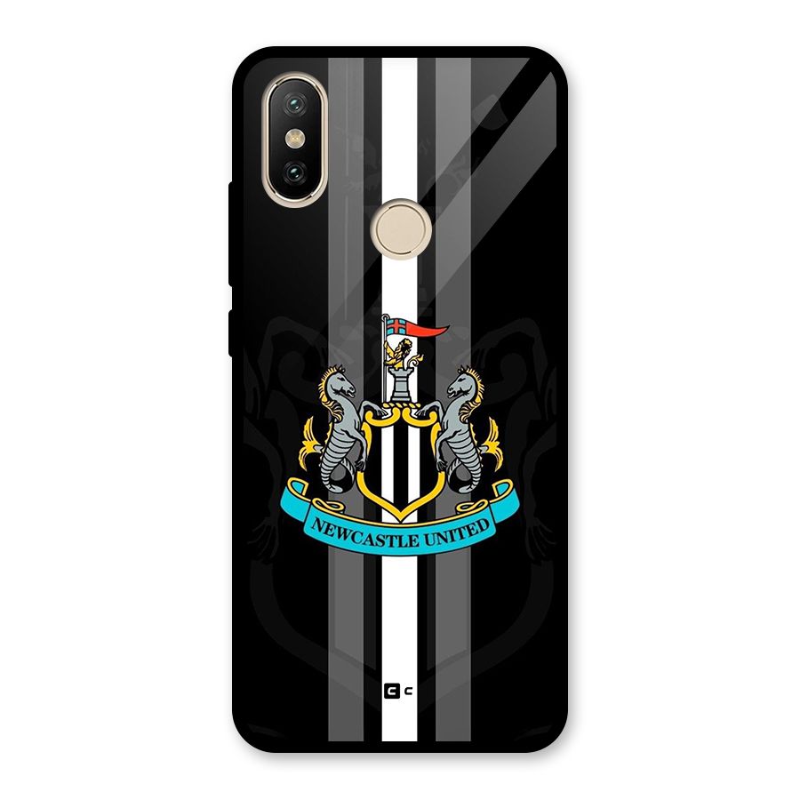 New Castle United Glass Back Case for Redmi A1