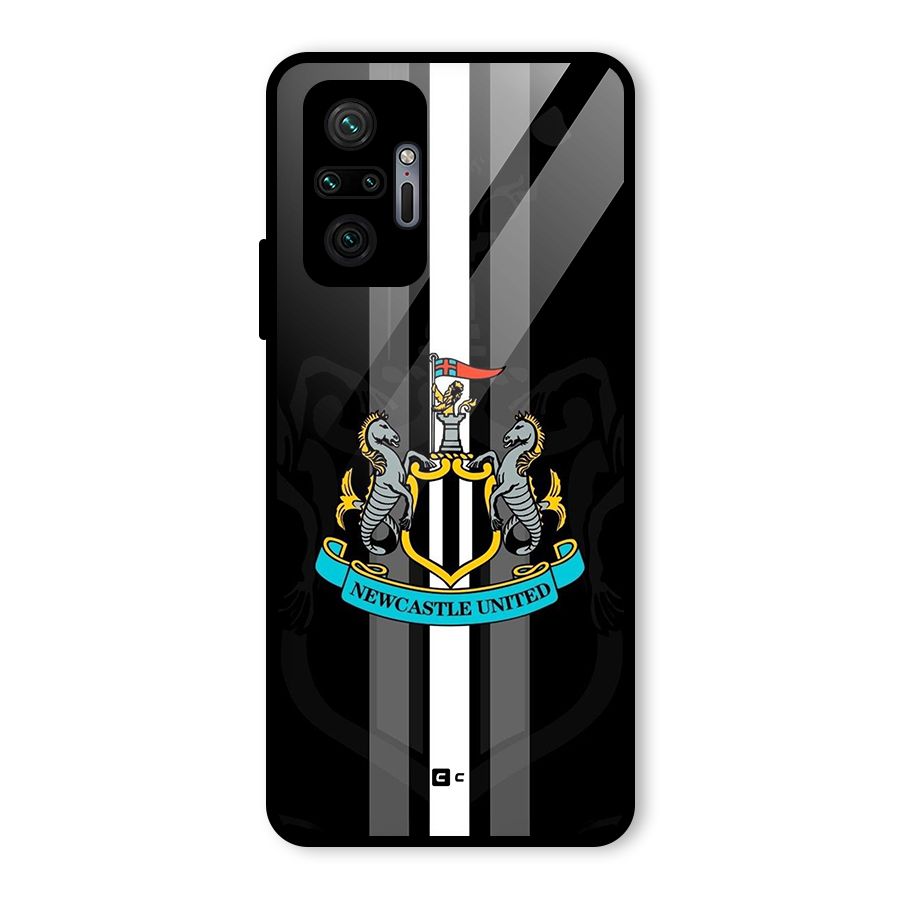 New Castle United Glass Back Case for Redmi Note 10 Pro