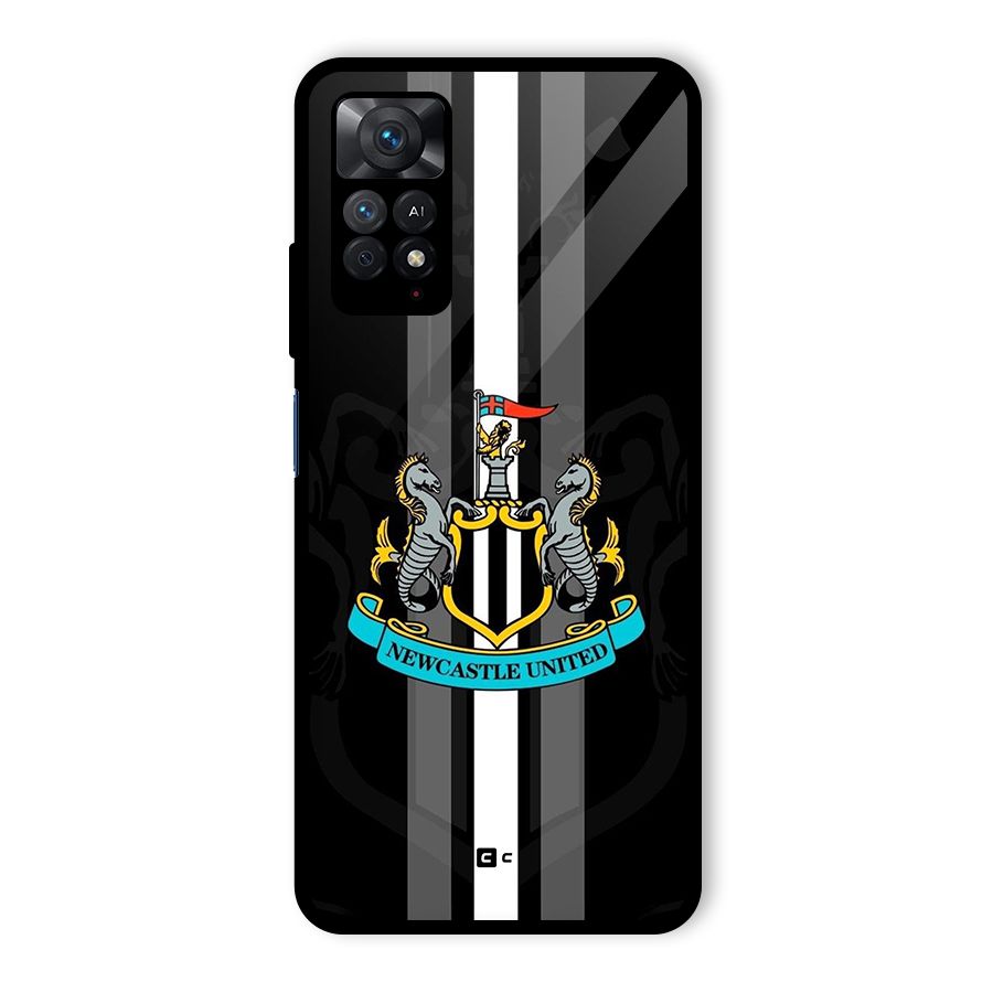 New Castle United Glass Back Case for Redmi Note 11 Pro