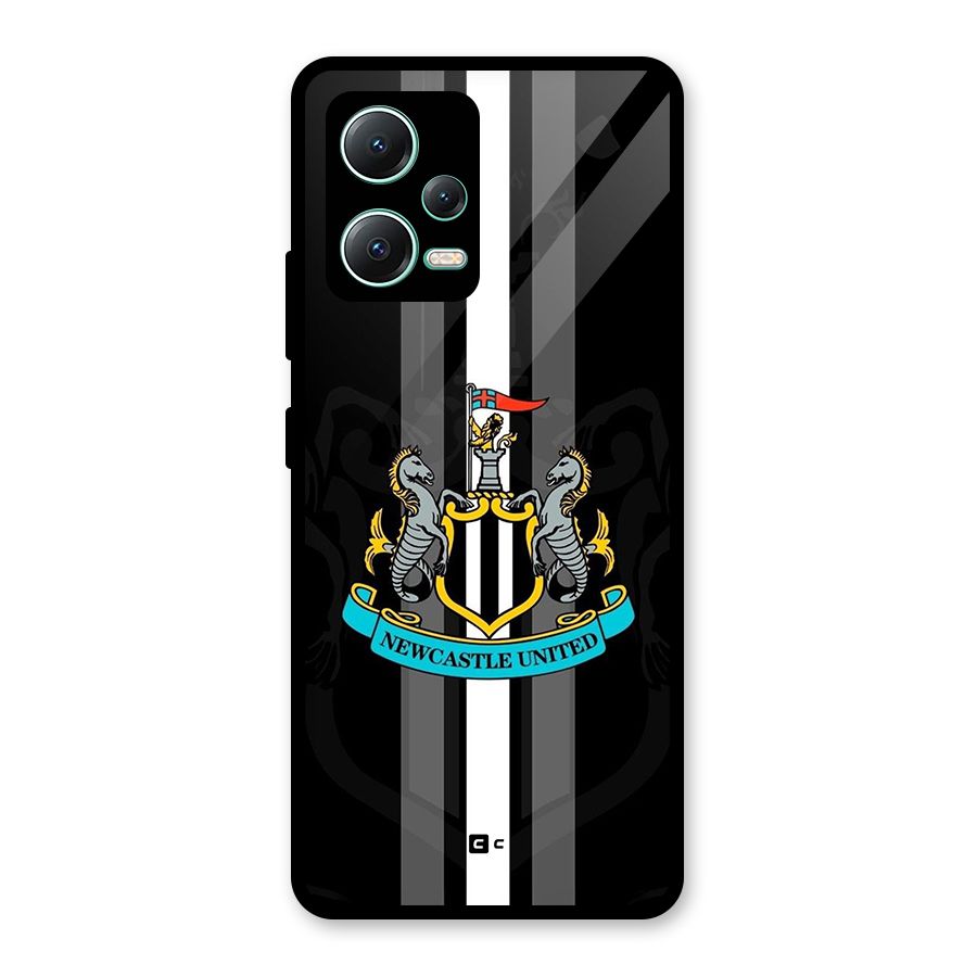 New Castle United Glass Back Case for Redmi Note 12 5G