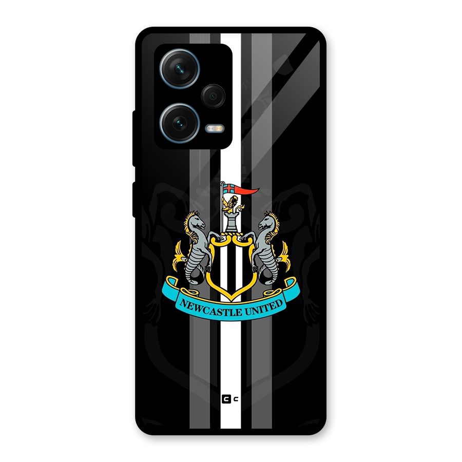 New Castle United Glass Back Case for Redmi Note 12 Pro Plus 5G