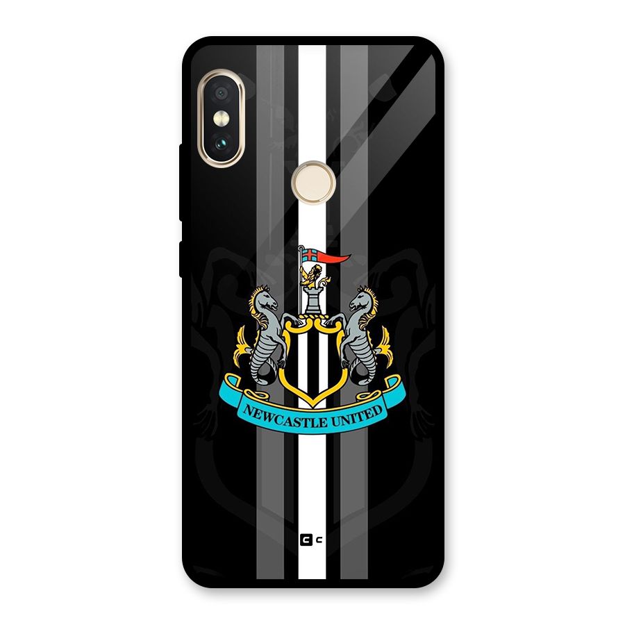 New Castle United Glass Back Case for Redmi Note 5 Pro